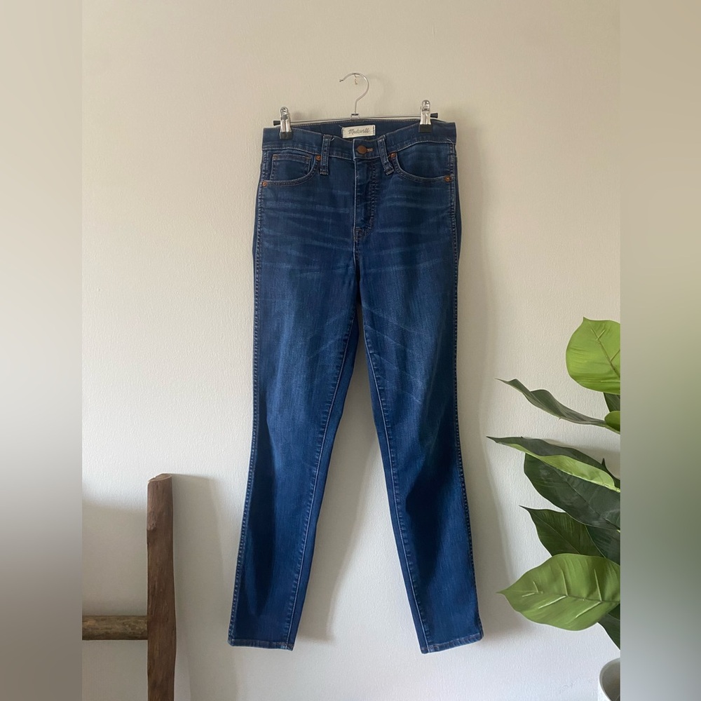 Madewell Blue Denim 10” High Rise 2016 Cotton Blend Skinny Jeans size 26